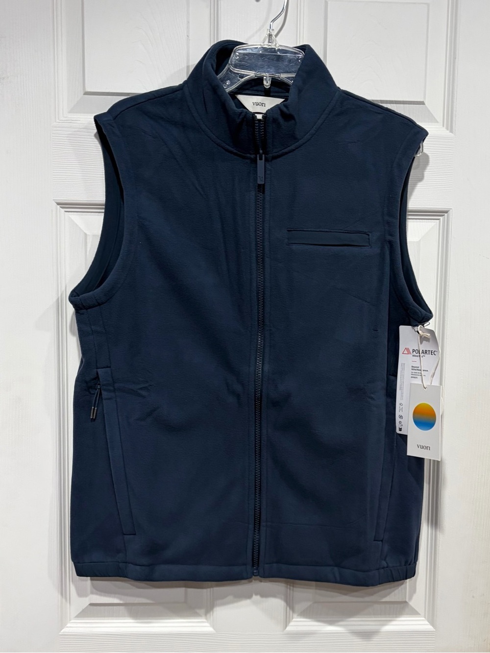 Vuori Men's Medium Aspen Vest Ocean Blue NWT Water-Resistant Micro Fleece
